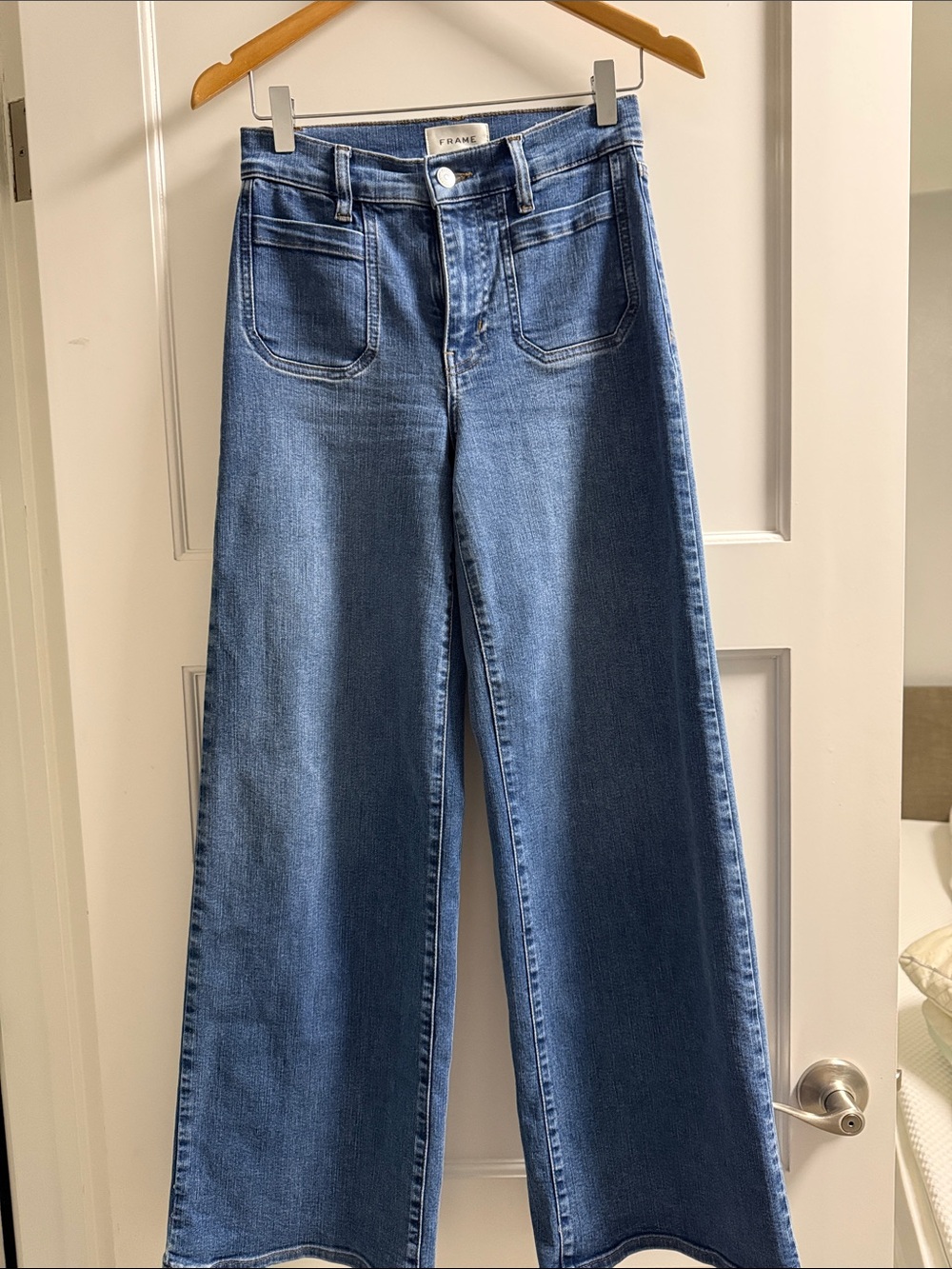 Le Slim Palazzo Modernist Pocket jeans
